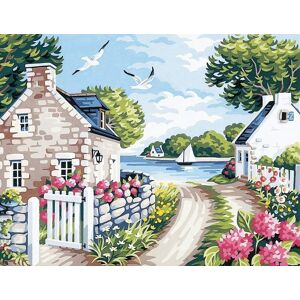 Norimpex Domčeky pri jazere 30 × 40 cm Norimpex Domčeky pri jazere 30 × 40 cm