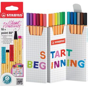 STABILO point 88 Zick-Zack deskset, 18 farieb STABILO point 88 Zick-Zack deskset, 18 farieb