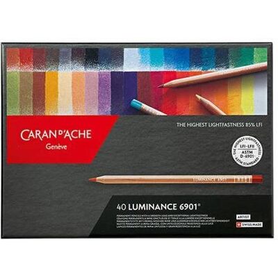 CARAN D'ACHE Luminance 6901 40 farieb CARAN D'ACHE Luminance 6901 40 farieb