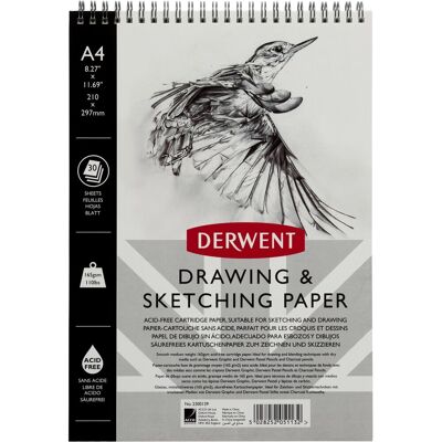 DERWENT Drawing & Sketching Paper A4/30 listov / 165 g/m2 DERWENT Drawing & Sketching Paper A4/30 listov / 165 g/m2