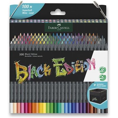FABER-CASTELL Black Edition, 100 farieb FABER-CASTELL Black Edition, 100 farieb