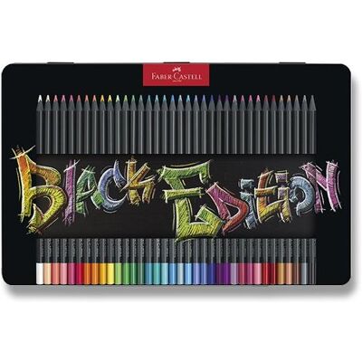 FABER-CASTELL Black Edition v plechu, 36 farieb FABER-CASTELL Black Edition v plechu, 36 farieb