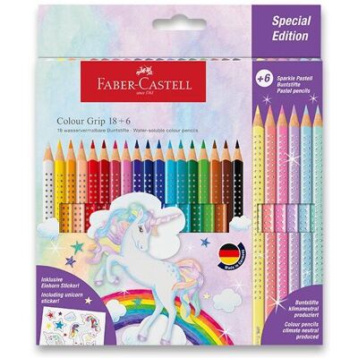 FABER-CASTELL Grip Unicorn, 24 farieb FABER-CASTELL Grip Unicorn, 24 farieb