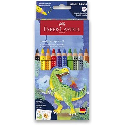 FABER-CASTELL Grip JUMBO, 10 farieb FABER-CASTELL Grip JUMBO, 10 farieb