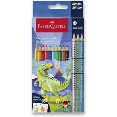 FABER-CASTELL Grip Dinosaurus, 13 farieb FABER-CASTELL Grip Dinosaurus, 13 farieb