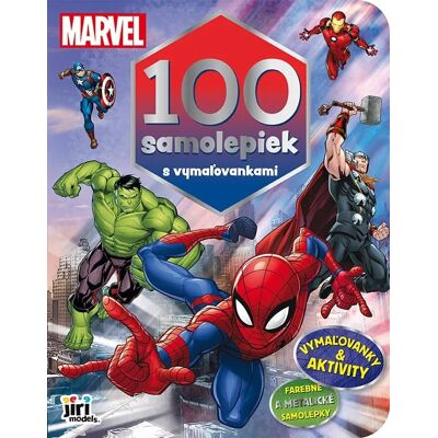 JIRI MODELS 100 samolepiek s maľovankami Marvel JIRI MODELS 100 samolepiek s maľovankami Marvel
