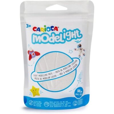 Carioca Modelovací hmota Modelight 50 g, bílá Carioca Modelovací hmota Modelight 50 g, bílá