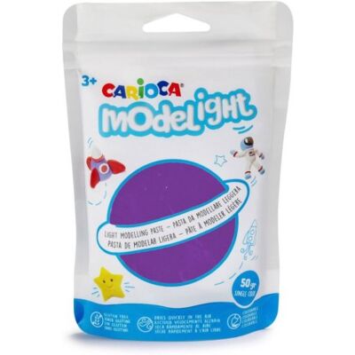 Carioca Modelovací hmota Modelight 50 g, fialová Carioca Modelovací hmota Modelight 50 g, fialová