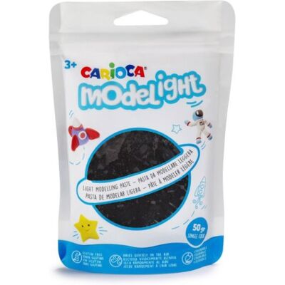 Carioca Modelovací hmota Modelight 50 g, černá Carioca Modelovací hmota Modelight 50 g, černá