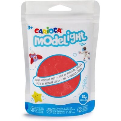 Carioca Modelovací hmota Modelight 50 g, červená Carioca Modelovací hmota Modelight 50 g, červená