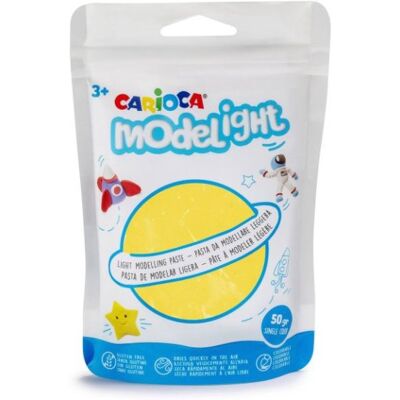 Carioca Modelovací hmota Modelight 50 g, žlutá Carioca Modelovací hmota Modelight 50 g, žlutá