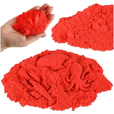KIK Kinetický piesok vo vrecku, červený, 1 kg KIK Kinetický piesok vo vrecku, červený, 1 kg