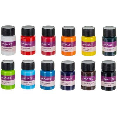 Maaleo 26296 Sada farieb na sklo a keramiku 12× 20 ml Maaleo 26296 Sada farieb na sklo a keramiku 12× 20 ml