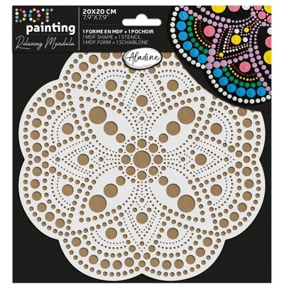 Aladine Súprava na bodkovanie 20 cm Mandala 4 Aladine Súprava na bodkovanie 20 cm Mandala 4