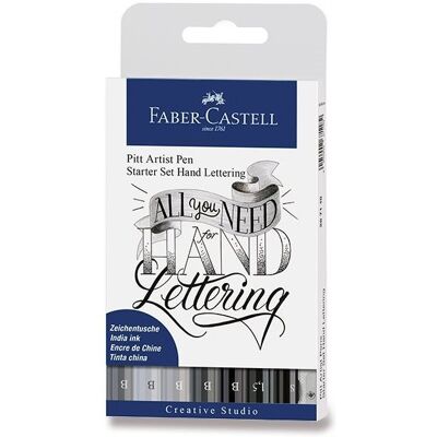 Popisovače Faber-Castell Pitt Artist Pen Hand Lettering, sada 9 ks Popisovače Faber-Castell Pitt Artist Pen Hand Lettering, sada 9 ks