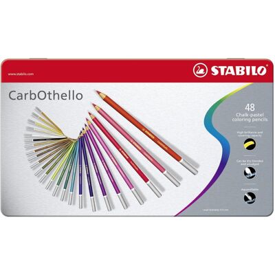 STABILO CarbOthello 48 ks kovové puzdro STABILO CarbOthello 48 ks kovové puzdro