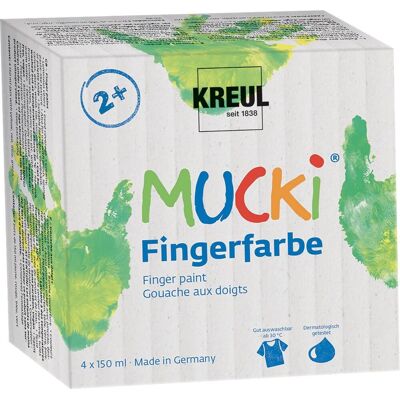 KreulL ,,Mucki" Súprava prstových farieb, 4 farby KreulL ,,Mucki" Súprava prstových farieb, 4 farby