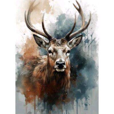 Norimpex Akvarelový jeleň 30 × 40 cm Norimpex Akvarelový jeleň 30 × 40 cm