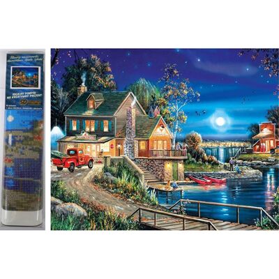 Norimpex Dom pri jazere 30 × 40 cm Norimpex Dom pri jazere 30 × 40 cm