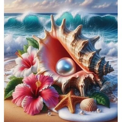 Norimpex Mušle s perlou 30 × 40 cm Norimpex Mušle s perlou 30 × 40 cm