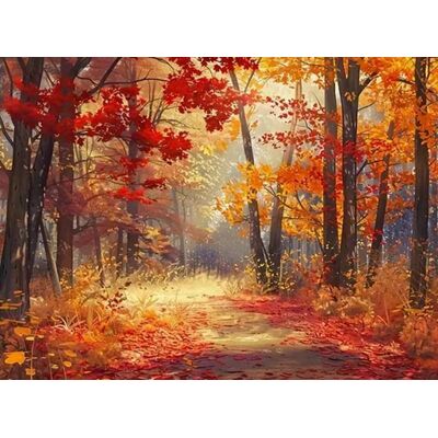 Norimpex Les vo farbách jesene 30 × 40 cm Norimpex Les vo farbách jesene 30 × 40 cm