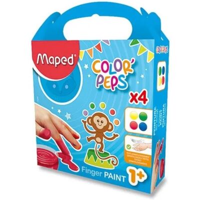 MAPED Color'Peps Prstové farby 4 × 80 ml MAPED Color'Peps Prstové farby 4 × 80 ml