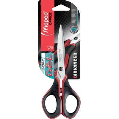 Maped Advanced Gel 17 cm čierno-červené Maped Advanced Gel 17 cm čierno-červené