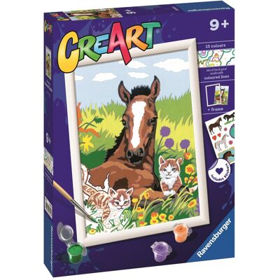 Ravensburger 235728 CreArt Kôň a mačiatka Ravensburger 235728 CreArt Kôň a mačiatka