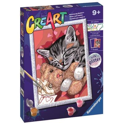 Ravensburger 202669 CreArt Mačiatko s medvedíkom s trblietkami Ravensburger 202669 CreArt Mačiatko s medvedíkom s trblietkami
