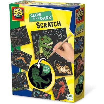 Ses Vyškrabávacie obrázky – dinosaury svietiace v tme Ses Vyškrabávacie obrázky – dinosaury svietiace v tme