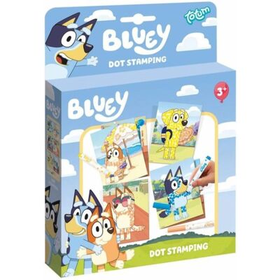 Totum Bluey pečiatkovanie bodky Totum Bluey pečiatkovanie bodky