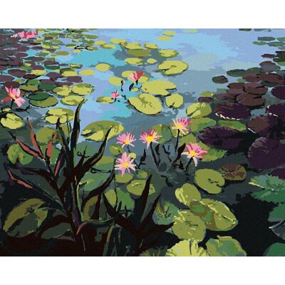 Zuty – Maľovanie Podľa Čísel – Rybník S Krásnymi Leknami, 80 × 100 cm, Plátno + Rám Zuty – Maľovanie Podľa Čísel – Rybník S Krásnymi Leknami, 80 × 100 cm, Plátno + Rám