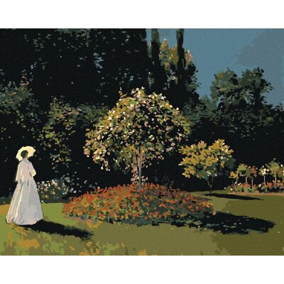 Zuty – Maľovanie Podľa Čísel – Žena V Záhrade (Claude Monet), 80 × 100 cm, Plátno + Rám Zuty – Maľovanie Podľa Čísel – Žena V Záhrade (Claude Monet), 80 × 100 cm, Plátno + Rám