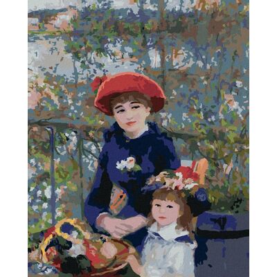 Zuty – Maľovanie Podľa Čísel – Dve Sestry Na Terase (Pierre-Auguste Renoir), 40 × 50 cm, Plátno + Rám Zuty – Maľovanie Podľa Čísel – Dve Sestry Na Terase (Pierre-Auguste Renoir), 40 × 50 cm, Plátno + Rám