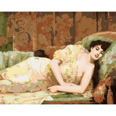 Zuty – Maľovanie Podľa Čísel – Spiaca Žena V Šatách, 80 × 100 cm, Plátno + Rám Zuty – Maľovanie Podľa Čísel – Spiaca Žena V Šatách, 80 × 100 cm, Plátno + Rám