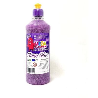 MEGABUBLIN Megaslizoun – pva slizové lepidlo fialové trblietky 500 ml MEGABUBLIN Megaslizoun – pva slizové lepidlo fialové trblietky 500 ml