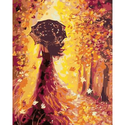 Diamondi – ŽENA S DÁŽDNIKOM, 40 × 50 cm, bez rámu a bez napnutého plátna Diamondi – ŽENA S DÁŽDNIKOM, 40 × 50 cm, bez rámu a bez napnutého plátna