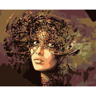 Diamondi – TAJOMNÁ ŽENA, 40 × 50 cm, napnuté plátno na rám Diamondi – TAJOMNÁ ŽENA, 40 × 50 cm, napnuté plátno na rám