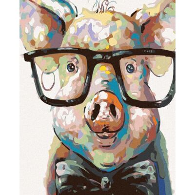 Diamondi – PRASIATKO S OKULIARMI, 40 × 50 cm, plátno napnuté na rám Diamondi – PRASIATKO S OKULIARMI, 40 × 50 cm, plátno napnuté na rám