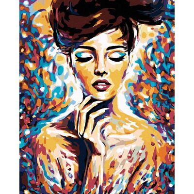 Diamondi – ŽENA VO FARBÁCH, 40 × 50 cm, napnuté plátno na rám Diamondi – ŽENA VO FARBÁCH, 40 × 50 cm, napnuté plátno na rám