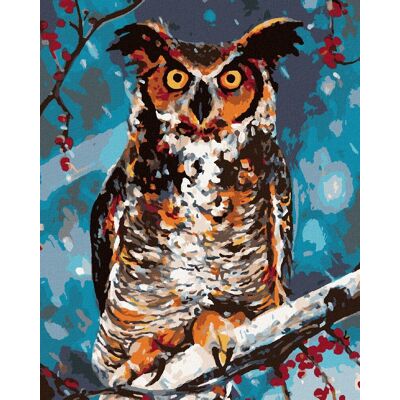 Diamondi – Diamantové maľovanie – SOVA V LESE, 40 × 50 cm, bez rámu a bez vypnutia plátna Diamondi – Diamantové maľovanie – SOVA V LESE, 40 × 50 cm, bez rámu a bez vypnutia plátna