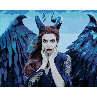 Diamondi – ŽENA ANJEL DÉMON, 40 × 50 cm, vypnuté plátno na rám Diamondi – ŽENA ANJEL DÉMON, 40 × 50 cm, vypnuté plátno na rám