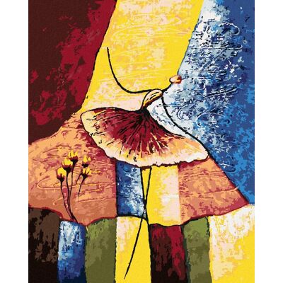 zuty Baletka s motýľou sukňou, 40 × 50 cm, bez rámu a bez vypnutia plátna zuty Baletka s motýľou sukňou, 40 × 50 cm, bez rámu a bez vypnutia plátna