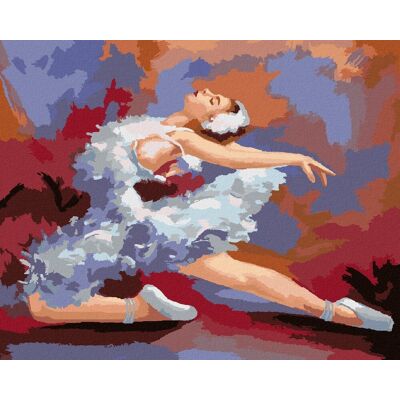 zuty Baletka v pestrých farbách, 40 × 50 cm, bez rámu a bez vypnutia plátna zuty Baletka v pestrých farbách, 40 × 50 cm, bez rámu a bez vypnutia plátna