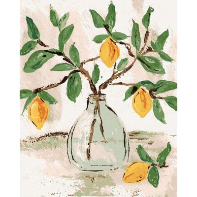 zuty Citróny vo váze (Haley Bush), 40×50 cm, bez rámu a bez vypnutia plátna zuty Citróny vo váze (Haley Bush), 40×50 cm, bez rámu a bez vypnutia plátna