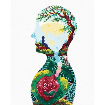zuty Človek a jeho duchovné zdravie, 40×50 cm, bez rámu a bez vypnutia plátna zuty Človek a jeho duchovné zdravie, 40×50 cm, bez rámu a bez vypnutia plátna