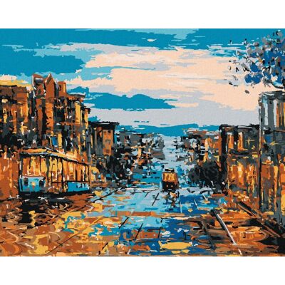 zuty Doprava v San Franciscu, 40×50 cm, bez rámu a bez vypnutia plátna zuty Doprava v San Franciscu, 40×50 cm, bez rámu a bez vypnutia plátna