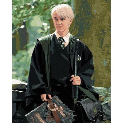 zuty Draco s obludáriom (Harry Potter), 40×50 cm, vypnuté plátno na rám zuty Draco s obludáriom (Harry Potter), 40×50 cm, vypnuté plátno na rám