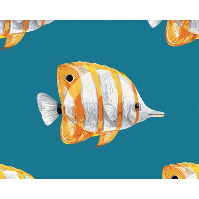 zuty Exotické ryby, 40 × 50 cm, bez rámu a bez napnutia plátna zuty Exotické ryby, 40 × 50 cm, bez rámu a bez napnutia plátna