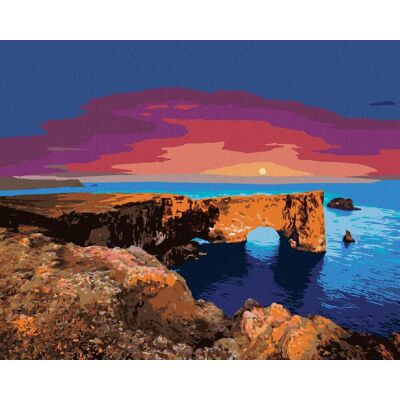 zuty Fantastický oblúk v atlantickom oceáne, 80 × 100 cm, plátno napnuté na rám zuty Fantastický oblúk v atlantickom oceáne, 80 × 100 cm, plátno napnuté na rám